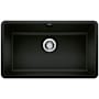 Blanco Precis 30" Undermount Single Basin SILGRANIT Kitchen Sink Coal Black