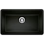 Blanco Precis 32" Undermount Single Basin SILGRANIT Kitchen Sink Coal Black