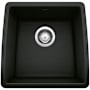 Blanco Performa 17-1/2" Undermount Single Basin SILGRANIT Kitchen Bar Sink Coal Black
