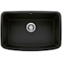 Blanco Valea 27" Undermount Single Basin SILGRANIT Kitchen Sink Coal Black