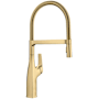 Blanco Rivana Semi-Pro 1.5 GPM Single Hole Pre-Rinse Pull Out Kitchen Faucet Satin Gold