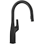 Blanco Rivana 1.5 GPM Single Hole Pull Down Kitchen Faucet Matte Black