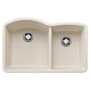 Blanco Diamond 32" Undermount Double Basin SILGRANIT Kitchen Sink Soft White