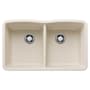 Blanco Diamond 32" Undermount Double Basin SILGRANIT Kitchen Sink Soft White