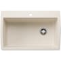 Blanco Diamond 33-1/2" Dual Mount Single Basin SILGRANIT Kitchen Sink Soft White
