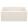 Blanco Ikon 27" Farmhouse Single Basin SILGRANIT Kitchen Sink Soft White