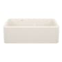 Blanco Ikon 33" Farmhouse Double Basin SILGRANIT Kitchen Sink Soft White