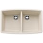 Blanco Performa 33" Undermount Double Basin SILGRANIT Kitchen Sink Soft White