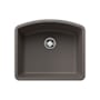 Blanco Diamond 24" Undermount Single Basin SILGRANIT Kitchen Sink Volcano Gray