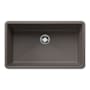 Blanco Precis 32" Undermount Single Basin SILGRANIT Kitchen Sink Volcano Gray