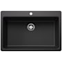 Blanco Liven 33" Drop-In/Undermount Super Single Basin SILGRANIT Kitchen Sink Anthracite