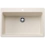 Blanco Liven 33" Drop-In/Undermount Super Single Basin SILGRANIT Kitchen Sink Soft White
