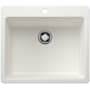 Blanco Liven 25" Drop-In/Undermount Single Basin SILGRANIT Kitchen Sink White