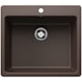 Blanco Liven 25" Drop-In/Undermount Single Basin SILGRANIT Kitchen Sink Cafe Brown