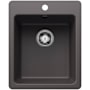 Blanco Liven 16-3/4" Drop-In/Undermount Single Basin SILGRANIT Bar Sink Cinder