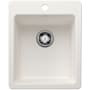 Blanco Liven 16-3/4" Drop-In/Undermount Single Basin SILGRANIT Bar Sink White