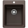 Blanco Liven 16-3/4" Drop-In/Undermount Single Basin SILGRANIT Bar Sink Cafe Brown