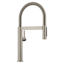 Blanco Culina II Mini 1.5 GPM Single Hole Pre-Rinse Pull Down Kitchen Faucet Satin Platinum