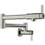 Blanco Culina II 1.5 GPM Wall Mounted Single Hole Pot Filler Satin Platinum
