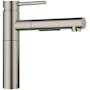 Blanco Alta II 1.5 GPM Single Hole Pull Out Kitchen Faucet Satin Platinum