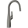 Blanco Rivana 1.5 GPM Single Hole Pull Down Bar Faucet Satin Dark Steel