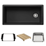 Blanco Inteos 39" Undermount Single Basin Granite Composite Kitchen Sink with Colander and Cutting Board Anthracite