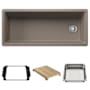 Blanco Inteos 45" Undermount Single Basin Granite Composite Kitchen Sink with Colander and Cutting Board Truffle