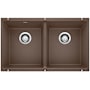 Blanco Precis 29-3/4" Undermount Double Basin SILGRANIT Kitchen Sink Cafe Brown