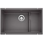 Blanco Precis 28-3/4" Undermount Single Basin SILGRANIT Kitchen Sink Cinder