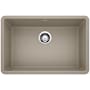 Blanco Precis 26-13/16" Undermount Single Basin SILGRANIT Kitchen Sink Truffle