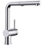 Blanco Linus 1.5 GPM Single Hole Pull Out Kitchen Faucet Polished Chrome