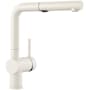 Blanco Linus 1.5 GPM Single Hole Pull Out Kitchen Faucet White