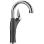 Blanco Artona 1.5 GPM Single Hole Pull Down Bar Faucet PVD Steel / Anthracite