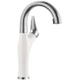 Blanco Artona 1.5 GPM Single Hole Pull Down Bar Faucet PVD Steel / White
