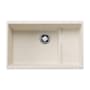 Blanco Precis 28-3/4" Undermount Single Basin SILGRANIT Kitchen Sink Soft White
