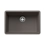 Blanco Precis 26-13/16" Undermount Single Basin SILGRANIT Kitchen Sink Volcano Gray