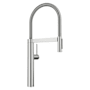 Blanco Culina II 1.5 GPM Single Hole Pre-Rinse Pull Down Kitchen Faucet PVD Steel