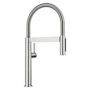 Blanco Culina II Mini 1.5 GPM Single Hole Pre-Rinse Pull Down Kitchen Faucet PVD Steel