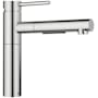 Blanco Alta II 1.5 GPM Single Hole Pull Out Kitchen Faucet PVD Steel