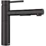 Blanco Alta II 1.5 GPM Single Hole Pull Out Kitchen Faucet Matte Black