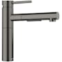 Blanco Alta II 1.5 GPM Single Hole Pull Out Kitchen Faucet Satin Dark Steel