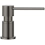 Blanco Lato Deck Mounted Soap Dispenser with 10 oz Capacity Satin Dark Steel