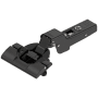 Blum BLUMOTION Partial Overlay INSERTA Cabinet Door Hinges with 110-Degree Opening Angle - 30 Pack Black Onyx