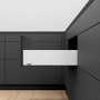 Blum LEGRABOX 22" L x 5-1/16" H Full Extension Concealed Drawer System Kit Silk White