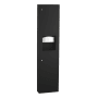 Bobrick TrimLine Surface-Mounted Paper Towel Dispenser/Waste Receptacle Matte Black