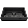Bocchi Nuova Pro 34" Undermount Single Basin Fireclay Kitchen Sink with Basin Rack and Basket Strainer Matte Dark Gray