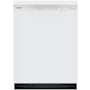 Bosch 100 Series 24 Inch Wide 12 Place Setting Built-In Fingerprint Resistant Front Control Dishwasher with PureDry and PrecisionWash White