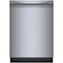 Bosch 300 Series 24 Inch Wide 16 Place Setting Built-In Front Control Dishwasher with PureDry and PrecisionWash Stainless Steel