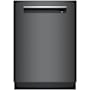 Bosch 800 Series 24 Inch Wide 16 Place Setting Built-In Top Control Dishwasher with CrystalDry and PrecisionWash Black Stainless Steel