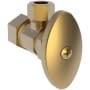 Brasstech 1/2" Compression Inlet Solid Brass Round Handle Angle Valve Satin Bronze (PVD)